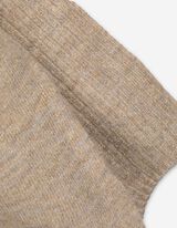 Longpullover - Seitenschlitz - beige