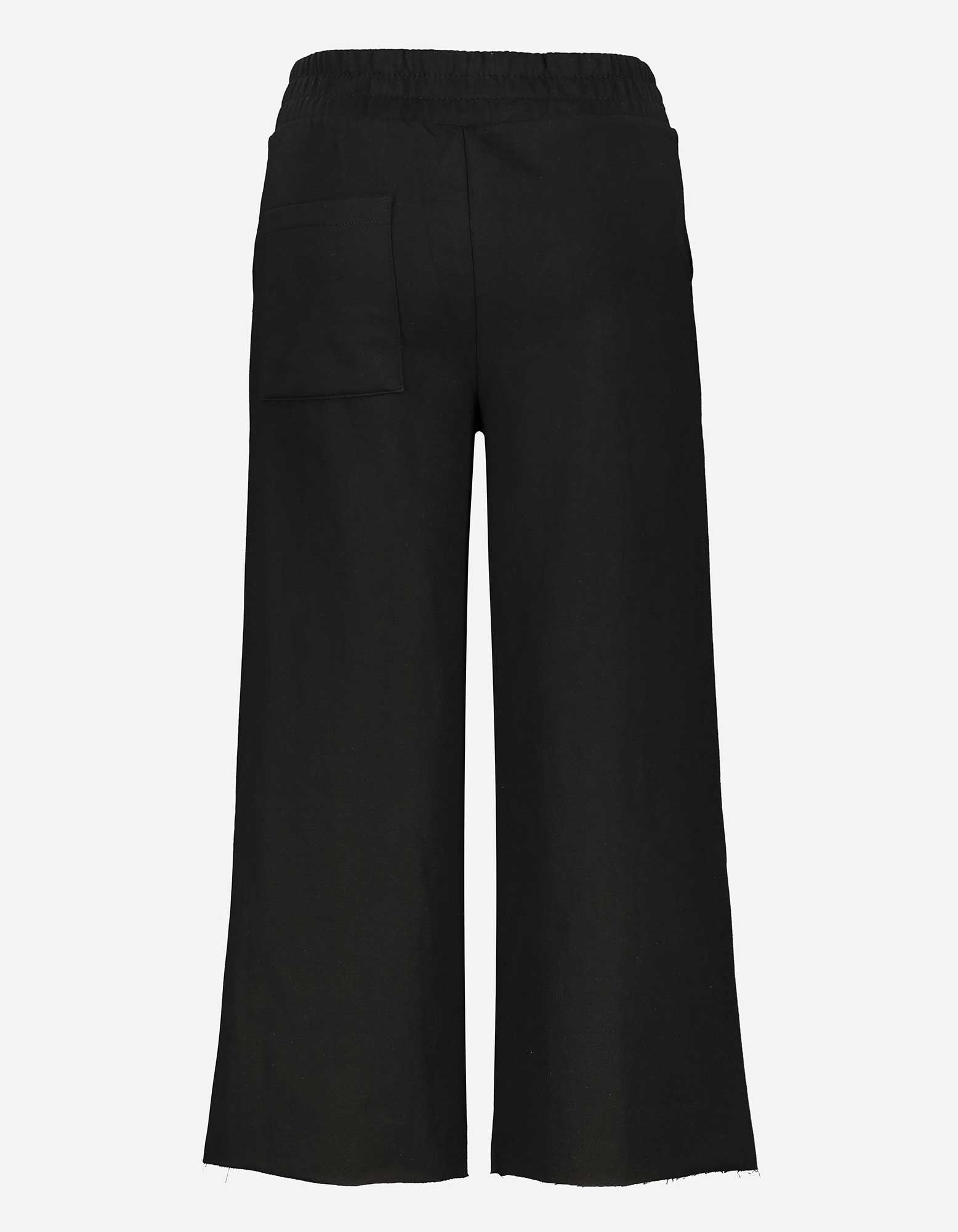Pantalon palazzo - Bas des jambes de finition c&ocirc;tel&eacute;e - Noir