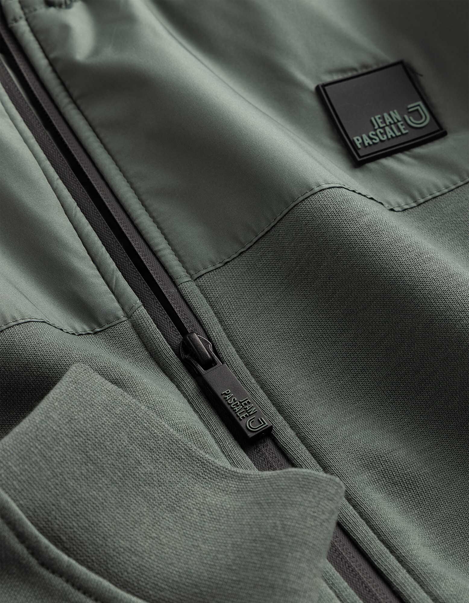 Sweatjacke - Regular Fit - dunkelgr&uuml;n
