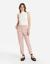 Top - Geribde structuur - wit