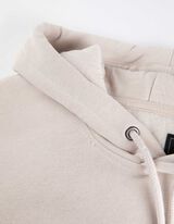 Felpa con cappuccio - Misto cotone - beige
