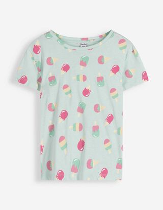 T-shirt - Print all-over - lichtblauw