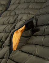 Steppweste - Stehkragen - dunkelgrau