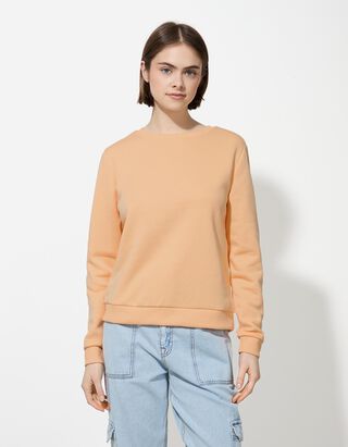 Sweatshirt - einfarbig - orange Sweatshirt - einfarbig - orange