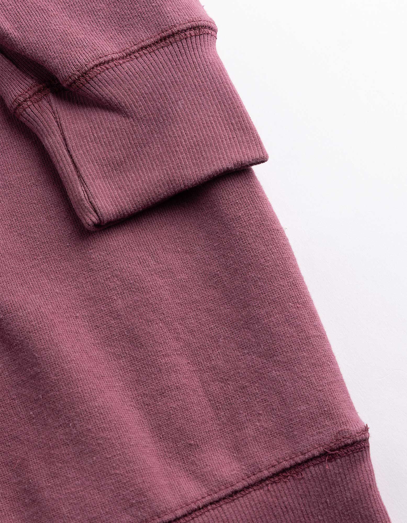 Midikleid - Sweat - Dunkelrot
