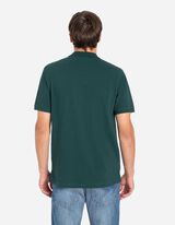 Polo marškinėliai - Užsegama sagomis - tamsiai zalias