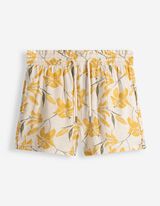 Shorts - Florales Muster - Gelb