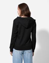 Felpa aperta - Tinta unita - nero