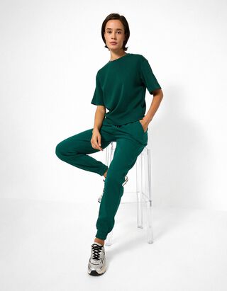 Jogginghose - Relaxed Fit - Gr&uuml;n