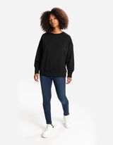 Melegítőfelső - Túlméretezett fazon - fekete