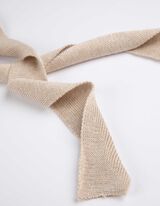 Kardiganas - Suri&scaron;amas diržas - smelio spalvos