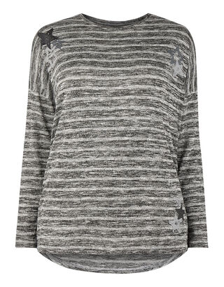 Damen Pullover mit Stern-Prints 