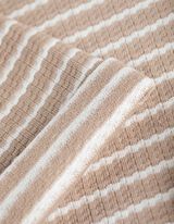 Sweatshirt - Streifen - beige