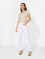 T-Shirt - Stretchanteil - wei&szlig;