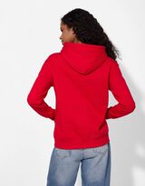 Mikina s kapuc&iacute; - Kapuce - cervena