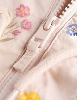 Kurtka przeciwdeszczowa - nadruk na całej powierzchni - rozowy