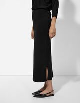 Sukňa - Viskózová zmes - cierna