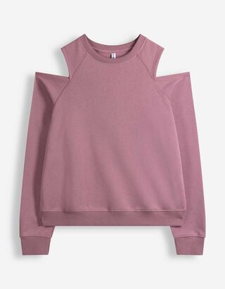 Sweatshirt - Cut-outs - Lichtpaars