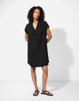 Abito blusato - Mussola - nero