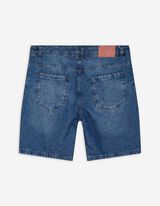 Jeansshorts - Straight Fit - blau