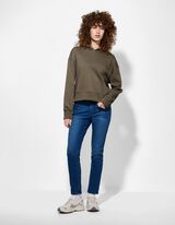 Hoodie - Effen - donkergroen