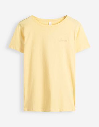 T-Shirt - Stickereien - Gelb