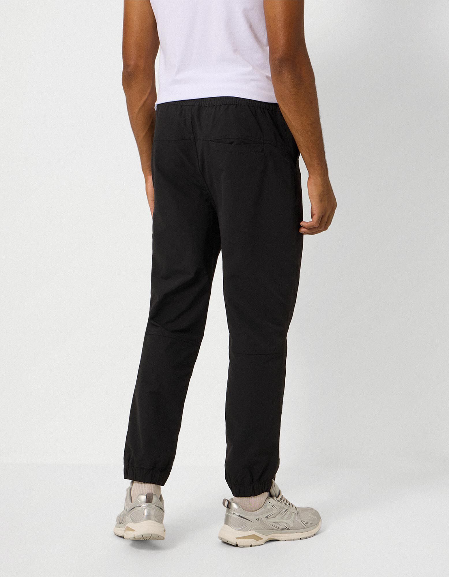 Pantalon cargo - Cordon de serrage - noir