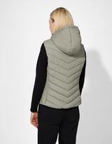 Dygsniuota liemenė - Dygsniai - tamsiai zalias