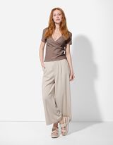 T-särk - hõlmikstiilis - beezh