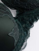 T-Shirt-BH - mit Bügel - dunkelgrün