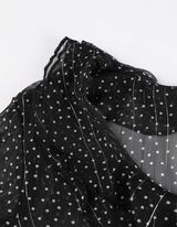 Halenka - Šifon - cerná