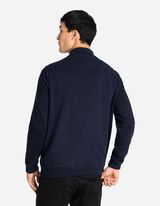 Felpa aperta - Tinta unita - blu scuro