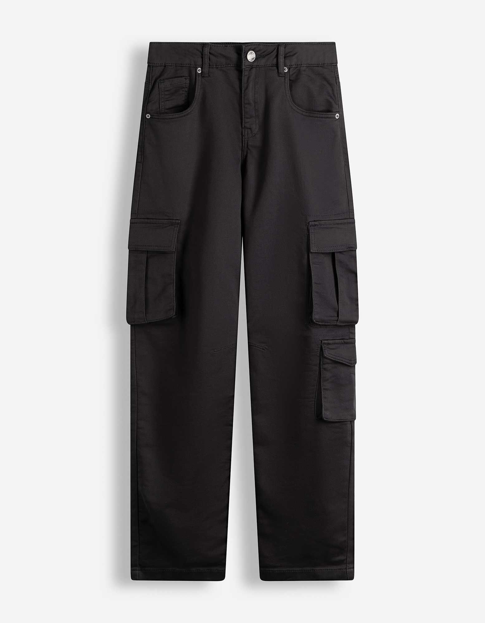Cargohose - Loose Fit - Dunkelgrau