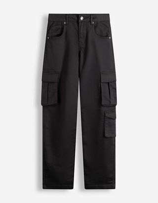 Cargohose - Loose Fit - Dunkelgrau