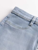 Kalhoty capri - Velmi přil&eacute;hav&yacute; střih Skinny Fit - svetle  modra