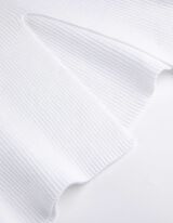 Abito a maglia - Scollo a barchetta - bianco