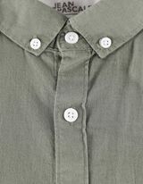 Košulja - Mješavina lana - tamno zelena