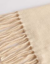 Schal - einfarbig - Beige