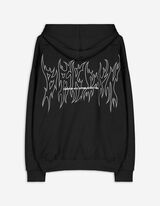 Mikina s kapucňou - Zadn&yacute; v&yacute;tlačok - cierna