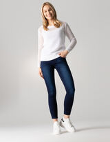 Pull-over - Coupe Regular Fit - blanc