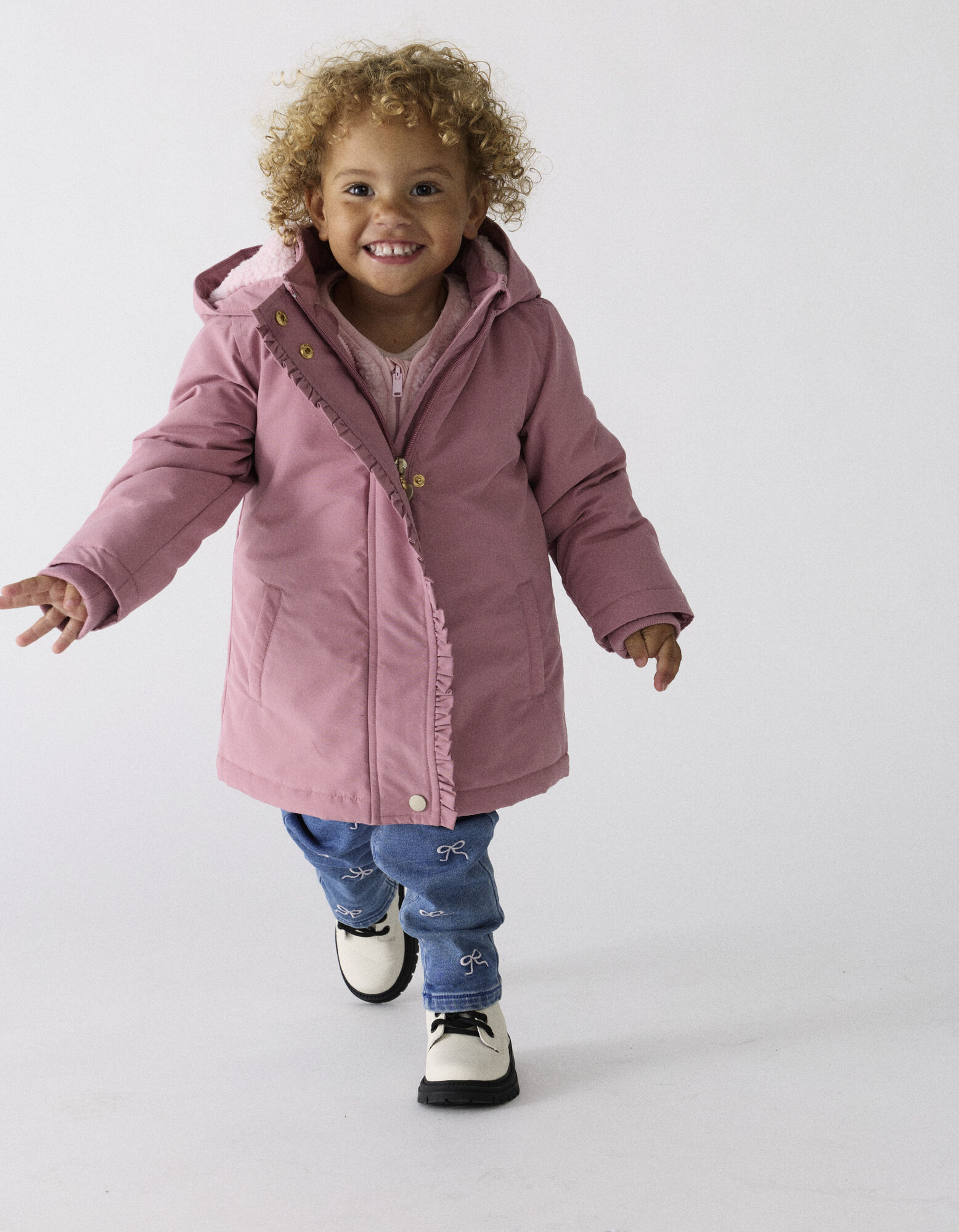 Parka - Teddyfell - Rosa