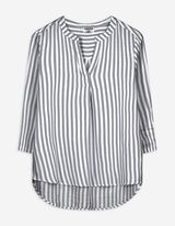Bluse - Dreiviertelärmel - schwarz
