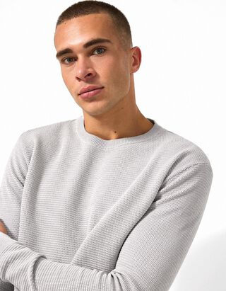 Pullover - Baumwolle - Grau