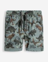 Shorts - Allover-Muster - t&uuml;rkis