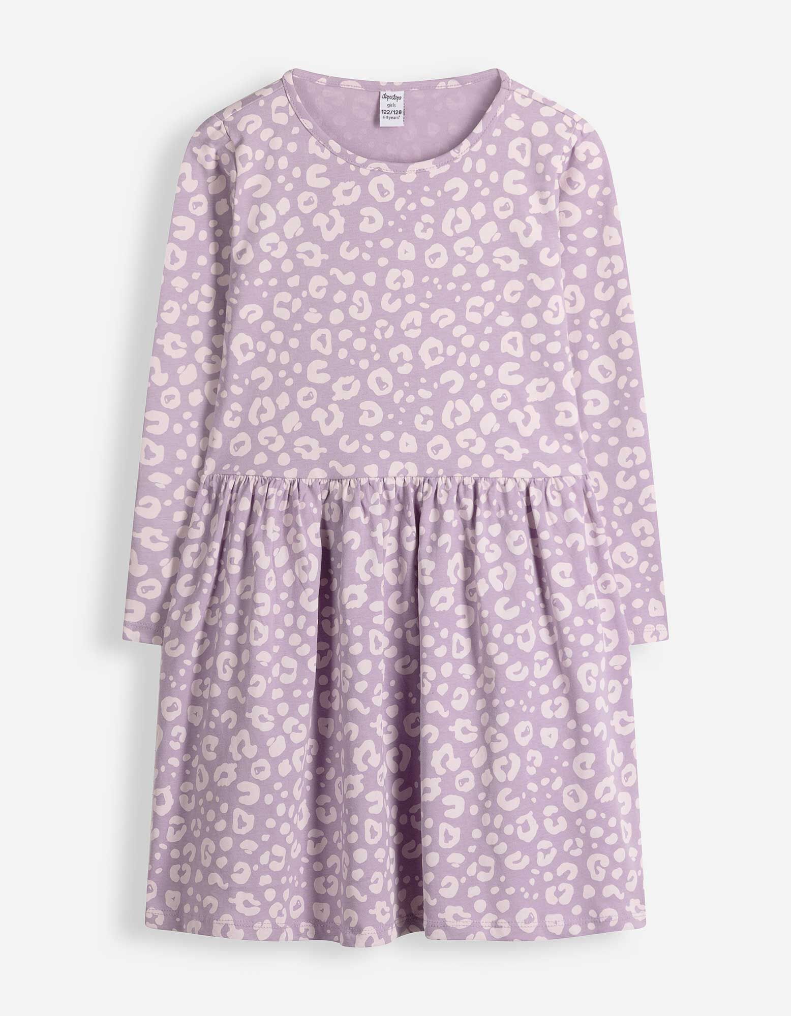 Jurk - Print all-over - Paars
