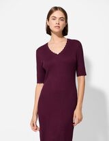 Abito - Misto viscosa - lilla scuro