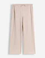 Hose - Waffelstruktur - Beige