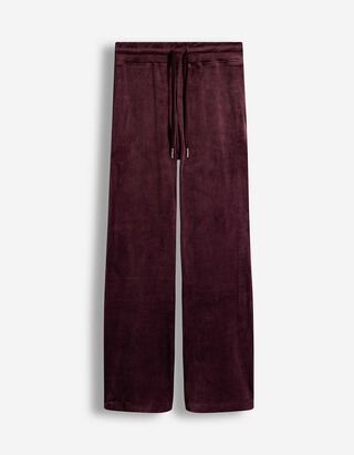 Broek - Wide leg - donkerlila