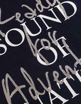 T-shirt - Glitterprint - donkerblauw