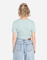 Tricou - Structură cu nervuri - Verde